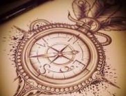 Kompaso tatuiruotė ant rankos reiškia